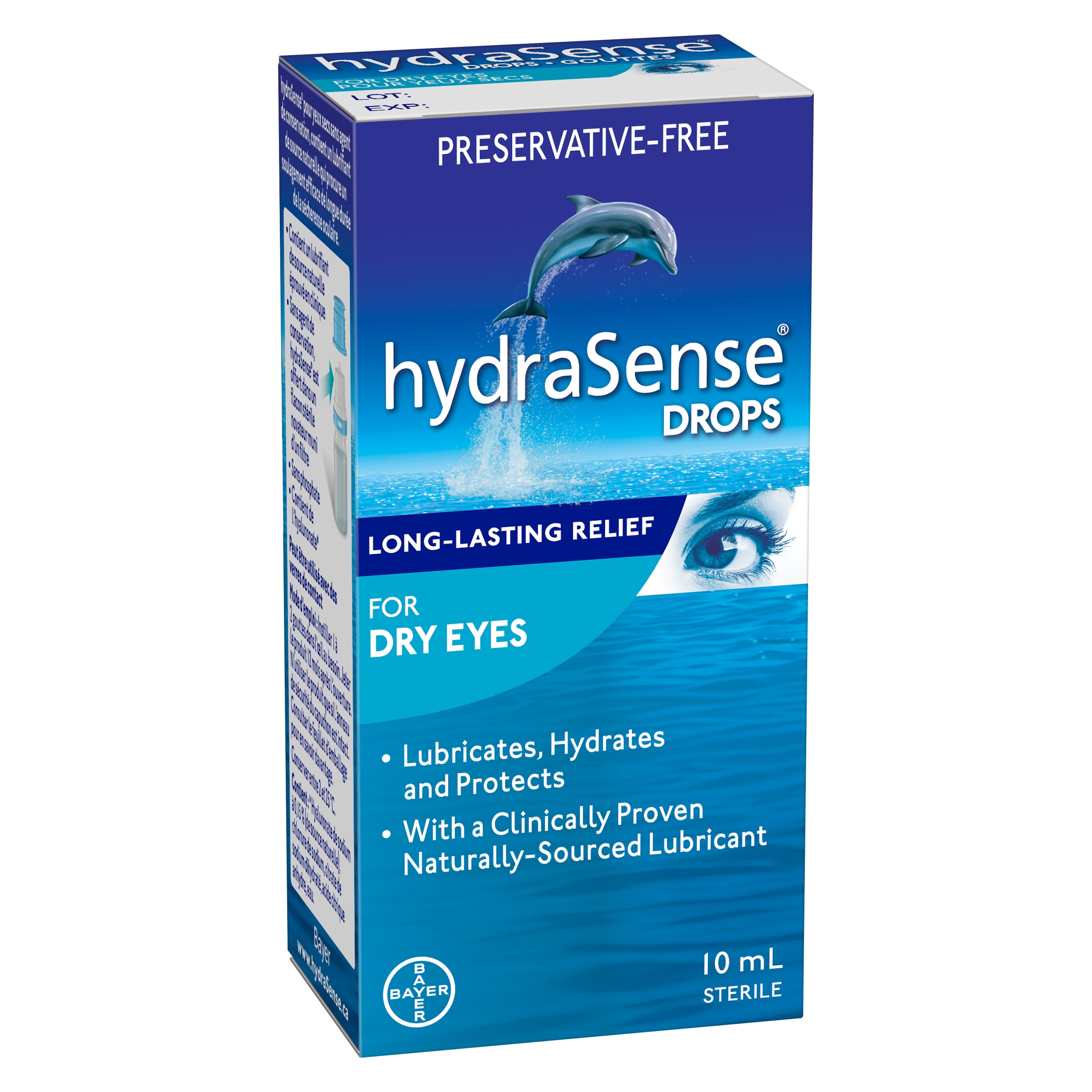 Naturally Sourced Eye Drops for Dry Eyes hydraSense CA